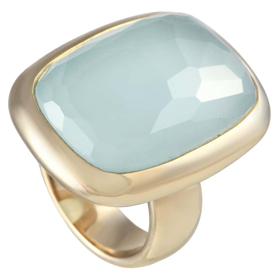 Pomellato Aquamarine Cabochon Gold Ring at 1stDibs | pomellato ...