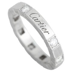 Cartier Lanières 18k White Gold Diamond Band Ring