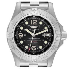 Used Breitling Superocean Steelfish Black Dial Mens Watch A17390