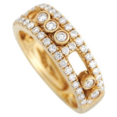 LB Exclusive 18k Yellow Gold 0.78 Carat Diamond Ring