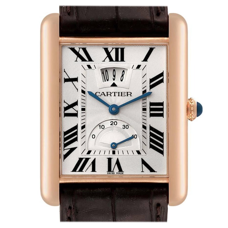 Cartier Tank Solo XL W5200026 18K Rose Gold Mens Watch at 1stDibs