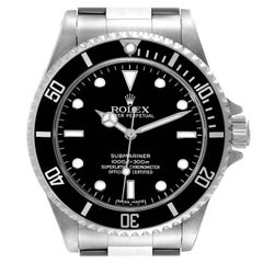 Rolex Submariner No Date 4 Liner Steel Mens Watch 14060 Box Card