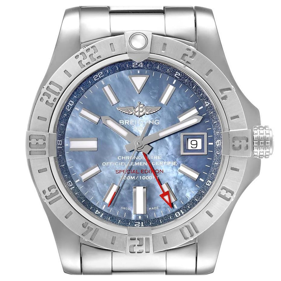 Breitling Avenger II GMT - Blue Dial in Canada | WatchCharts