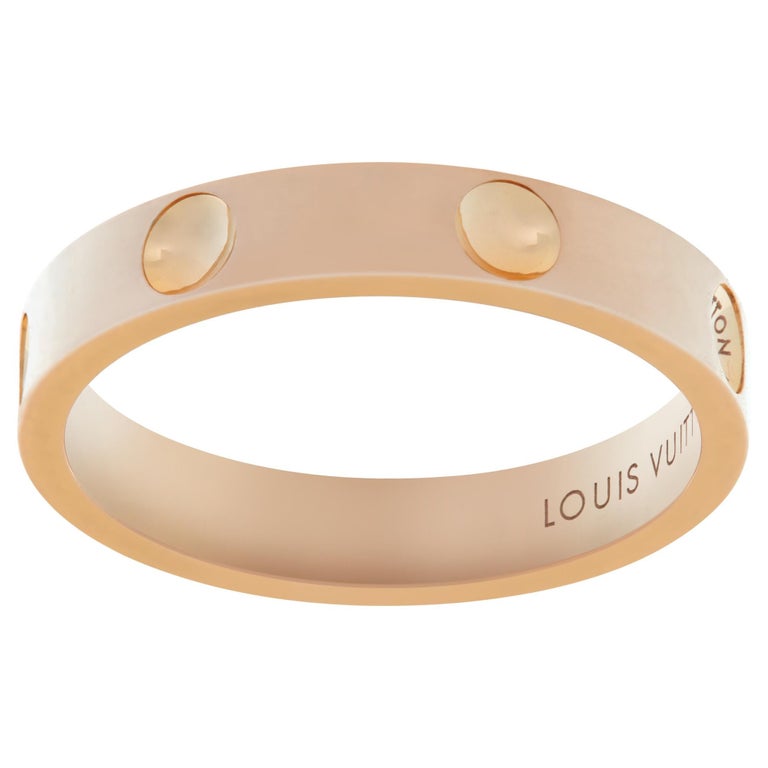 Never Been Worn Louis Vuitton Empreinte 18 Karat Yellow Gold Bangle with  Box For Sale at 1stDibs