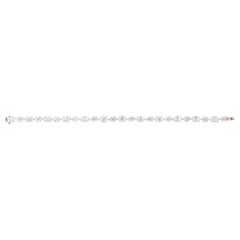 18 Karat Rose Gold 4.63 Carat Diamond "Illusion-Setting" Tennis Bracelet