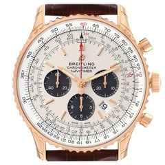 Breitling Navitimer Rose Gold Limited Edition Mens Watch RB0127 Unworn