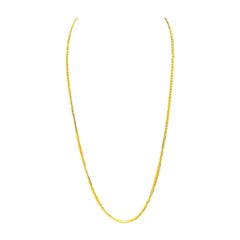 18 Karat Gelbgold 9.6 Gm S-Glieder  Kette Halskette, 24 Zoll lang 