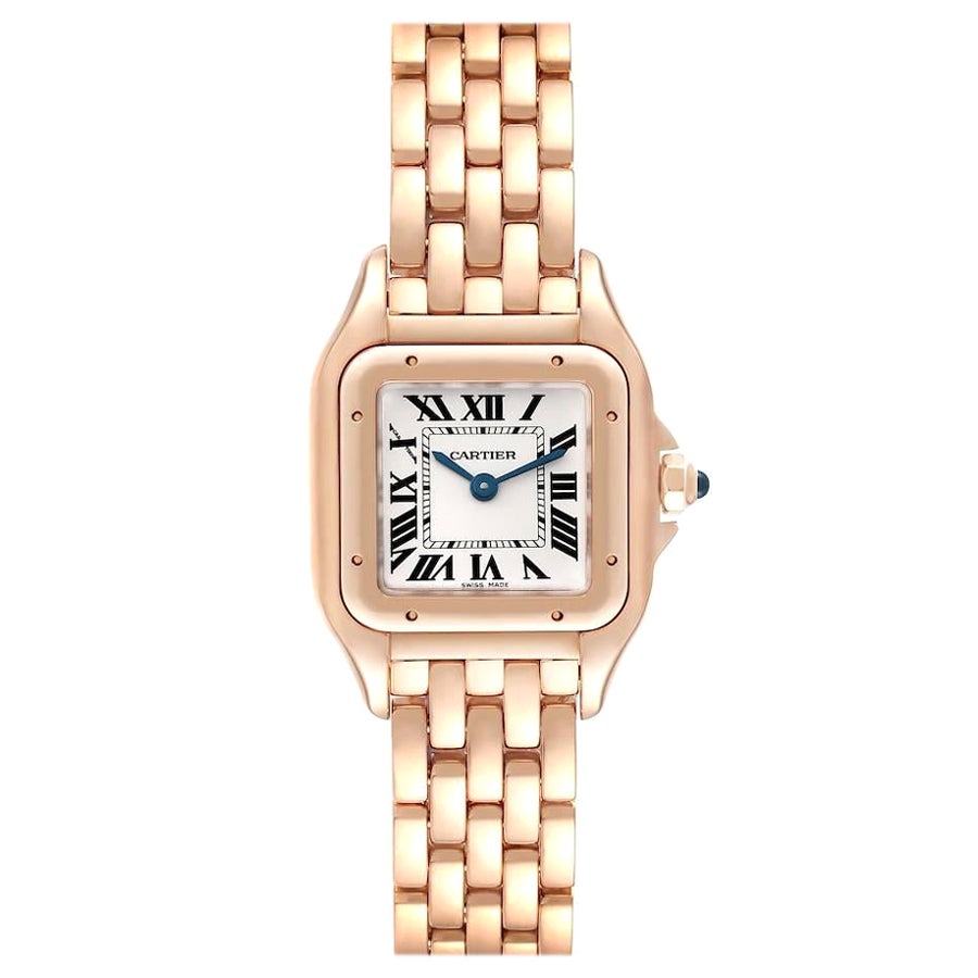 Cartier Panthere 18k Rose Gold Small Ladies Watch WGPN0006 Box Papers