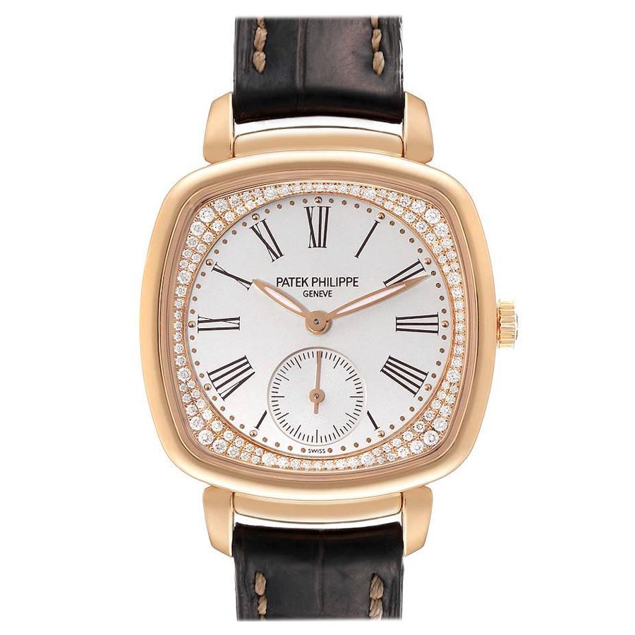 Patek Philippe Gondolo 18k Rose Gold Diamond Ladies Watch 7041 Papers For Sale