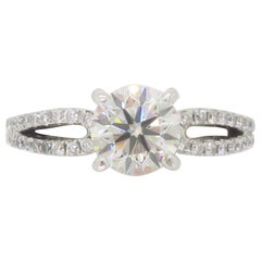 GIA Certified Excellent Cut 1.29 Ctw Engagement Ring