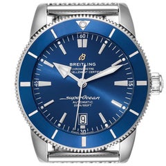 Breitling Superocean Heritage 46 Blue Dial Mens Watch AB2020 Box Card