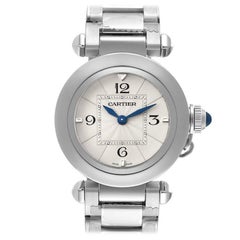 Cartier Pasha de Cartier Steel Silver Dial Ladies Watch WSPA0021 Unworn