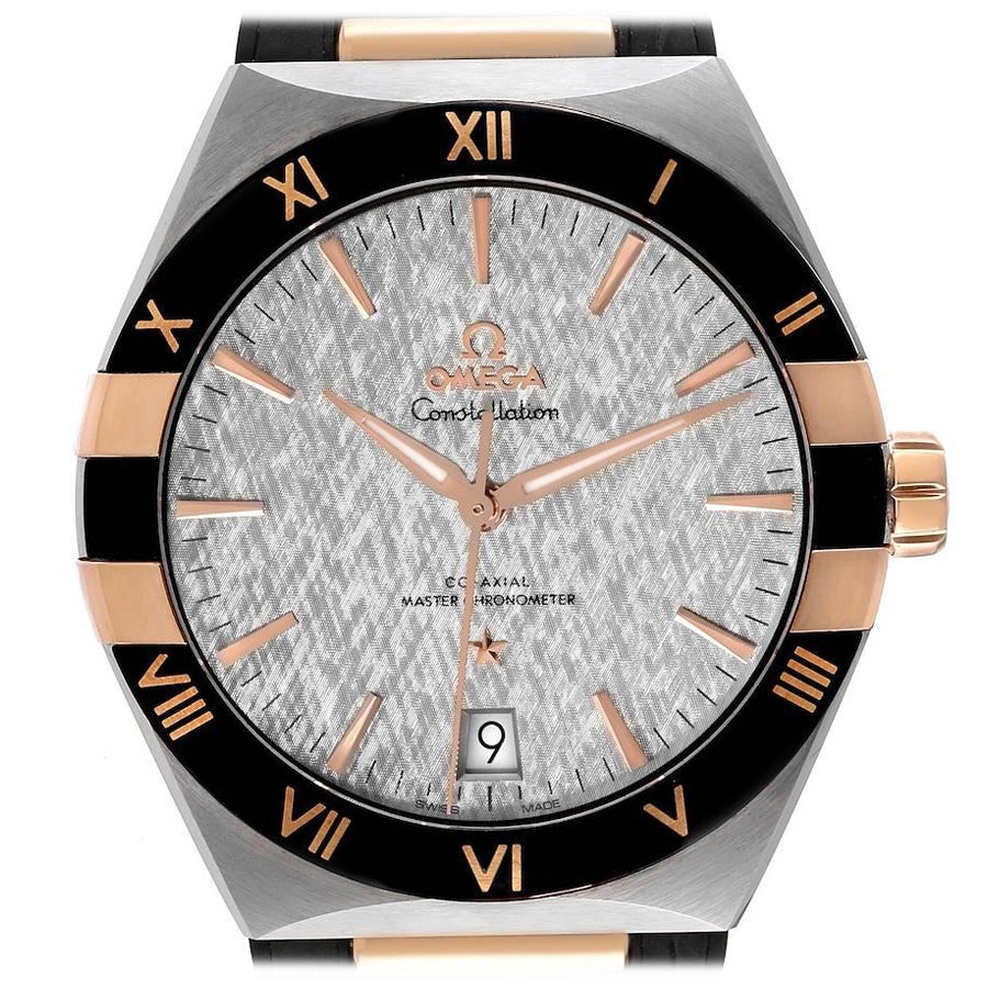 Omega Constellation Steel Rose Gold Mens Watch 131.23.41.21.06.001 Box Card