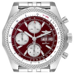 Breitling Bentley Motors GT Burgundy Dial Steel Mens Watch A13362