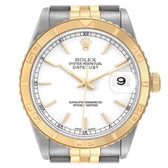 Rolex Datejust Turnograph Steel Yellow Gold Mens Watch 16263