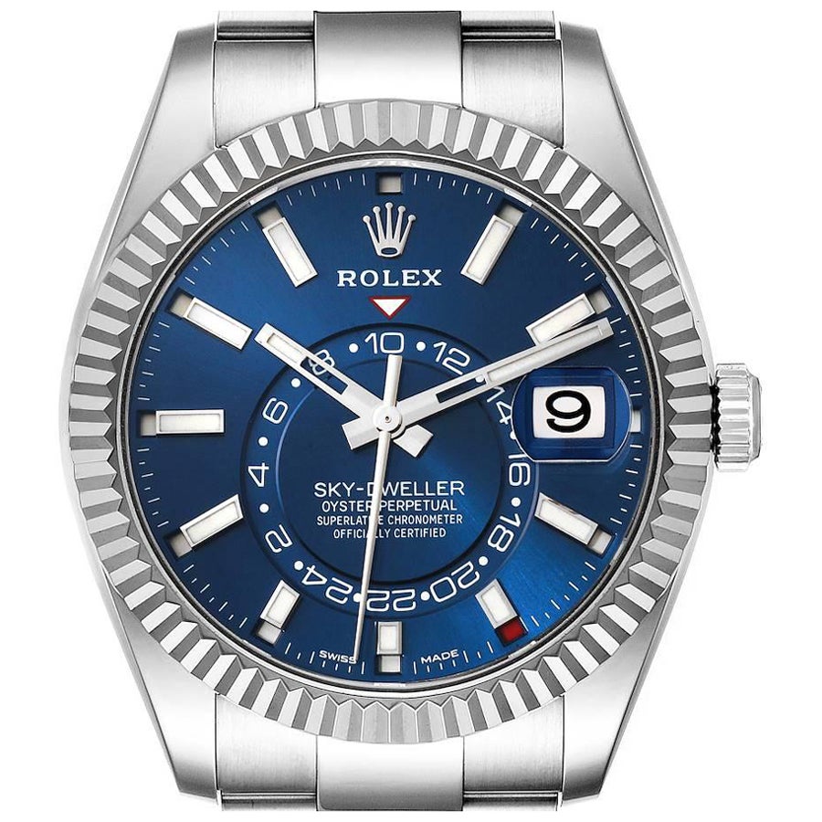 Mens rolex deals with blue face
