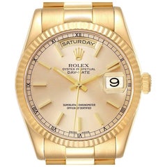 Rolex President Day Date 36mm Oro Giallo Uomo Orologio 118238