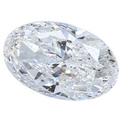 Diamante naturale ovale brillante sfuso da 1,50 carati certificato GIA