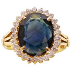 7 Carat Sapphire Engagement Ring