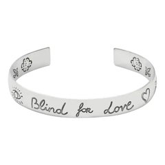 Gucci Blind For Love Cuff Bracelet 925 Sterling Silver