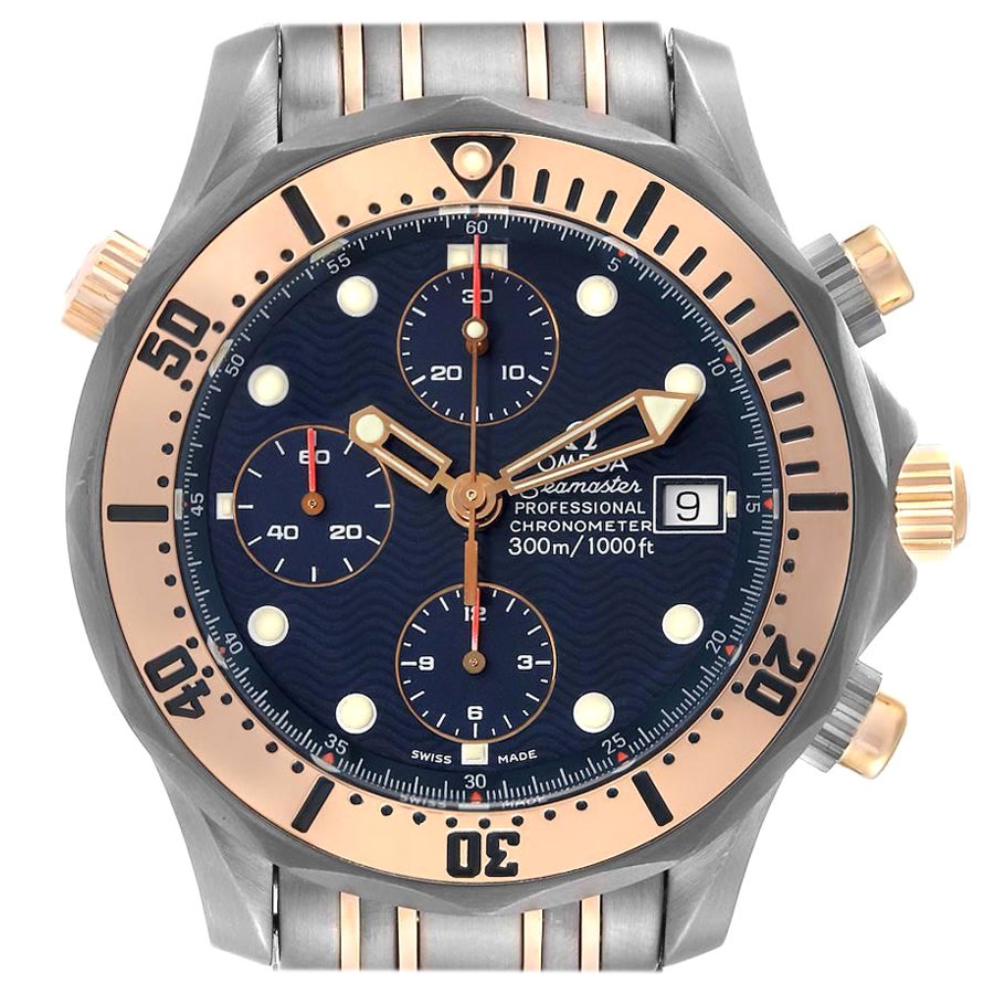 Omega Seamaster Titanium Rose Gold Men's Watch 2296.80.00