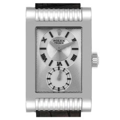 Rolex Cellini Prince White Gold Silver Dial Mens Watch 5441 Box Card