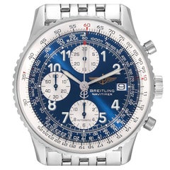 Breitling Navitimer II Blue Dial Chronograph Steel Mens Watch A13322