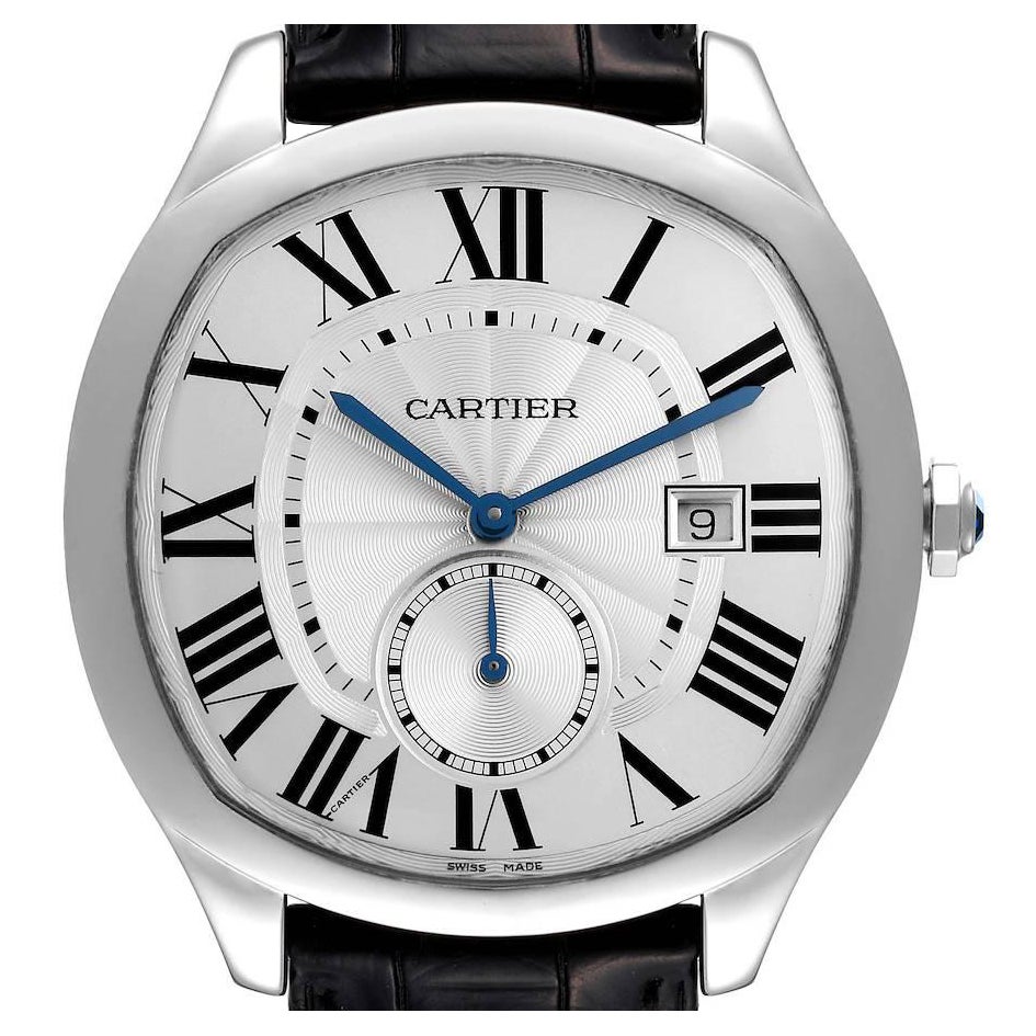Cartier Drive Silver Dial Steel Mens Watch WSNM0004