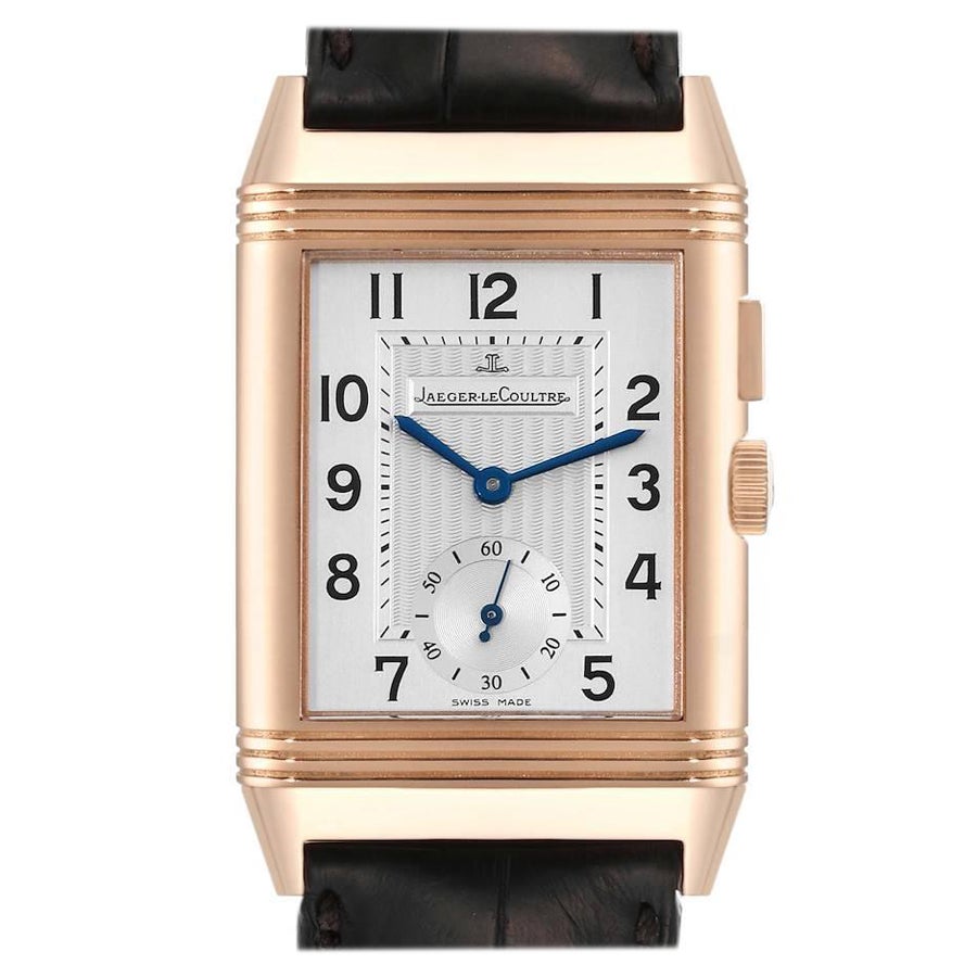Jaeger LeCoultre Reverso Duoface Rose Gold Watch 272.2.54 Q2712410 Box Papers