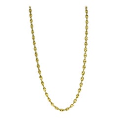 Vintage Mariner Puff Link 18k Gold Chain
