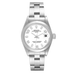 Rolex Date 26 White Dial Smooth Bezel Steel Ladies Watch 79160