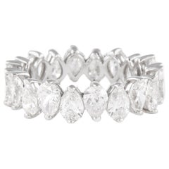 Alexander Beverly Hills 3.73ct Pear Shape Diamond F/G VS Eternity Band 18k
