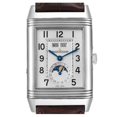 Jaeger LeCoultre Grande Reverso Moonphase Steel Mens Watch 273.8.84 Q3758420