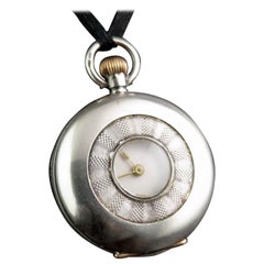 Antique Sterling Silver Fob Watch, Pocket Watch