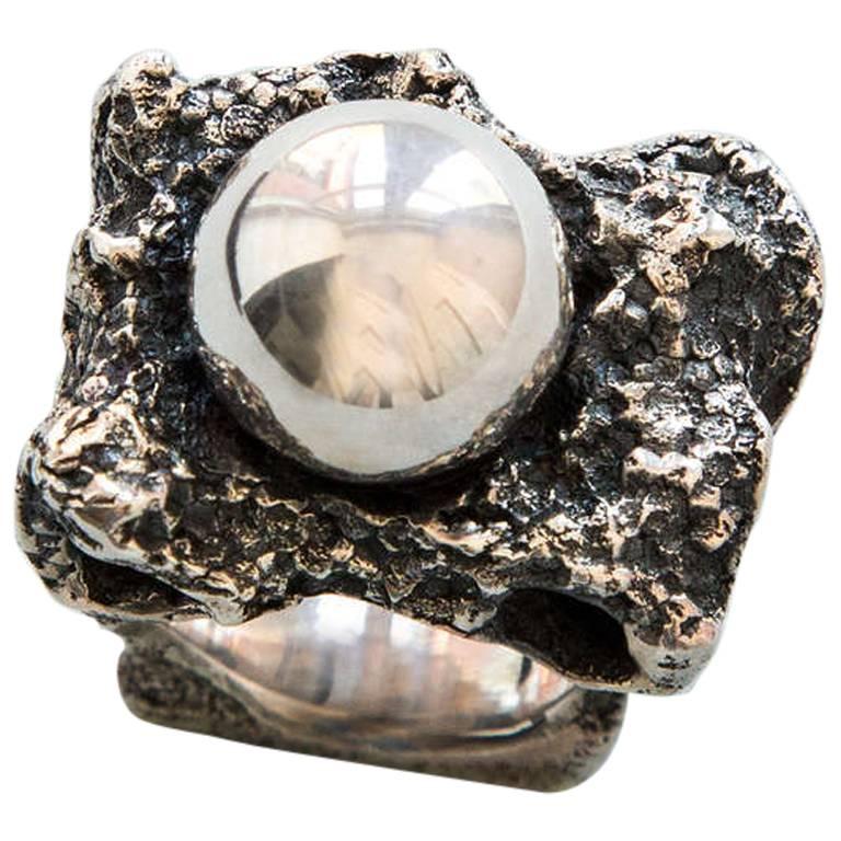 Dynamic Walter Schluep Evolution Sterling Silver Statement Ring