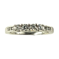 Vintage 14 Karat White Gold and Diamond Ring