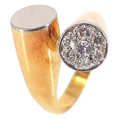 18 Carat Yellow Gold Diamond Ring