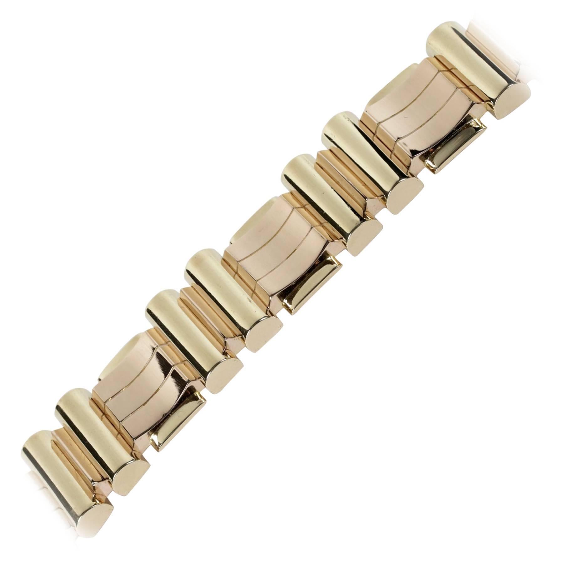 1940s Gold Tank Bracelet