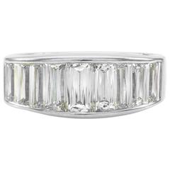  Christopher Designs Crisscut Diamond Band Platinum Ring 