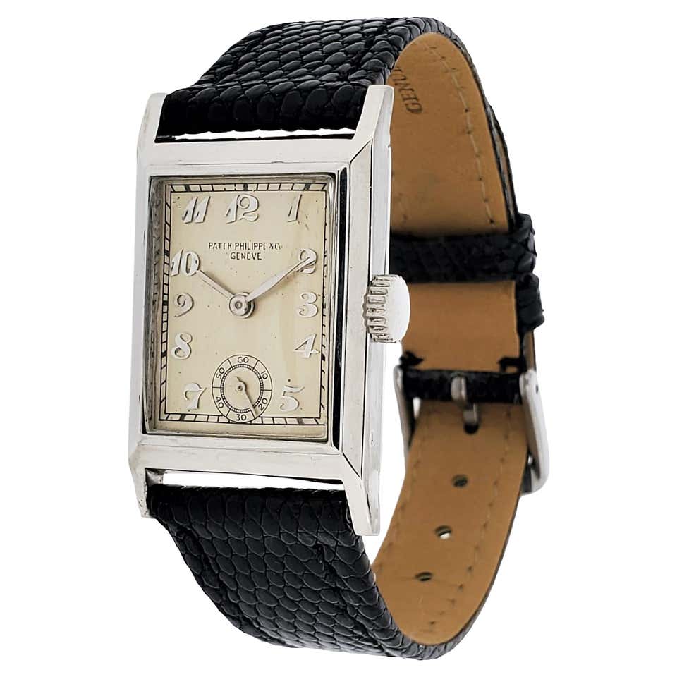 Hamilton Rare Platinum Art Deco Tank Style Watch, circa 1940s at ...