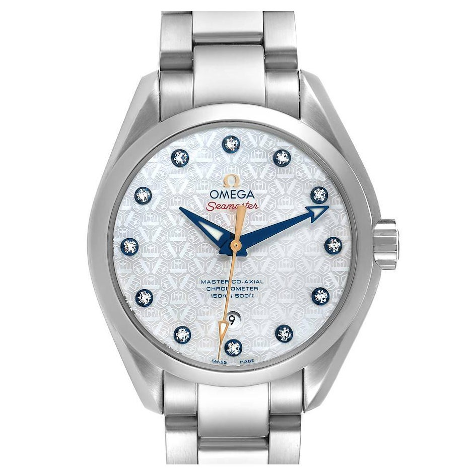 Omega Seamaster Aqua Terra 18k Gold MOP Dial Ladies Watch 231.23.30.20