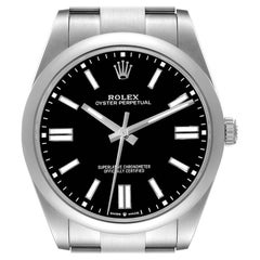 Rolex Montre Oyster Perpetual en acier automatique pour hommes 124300, 41 mm, non portée