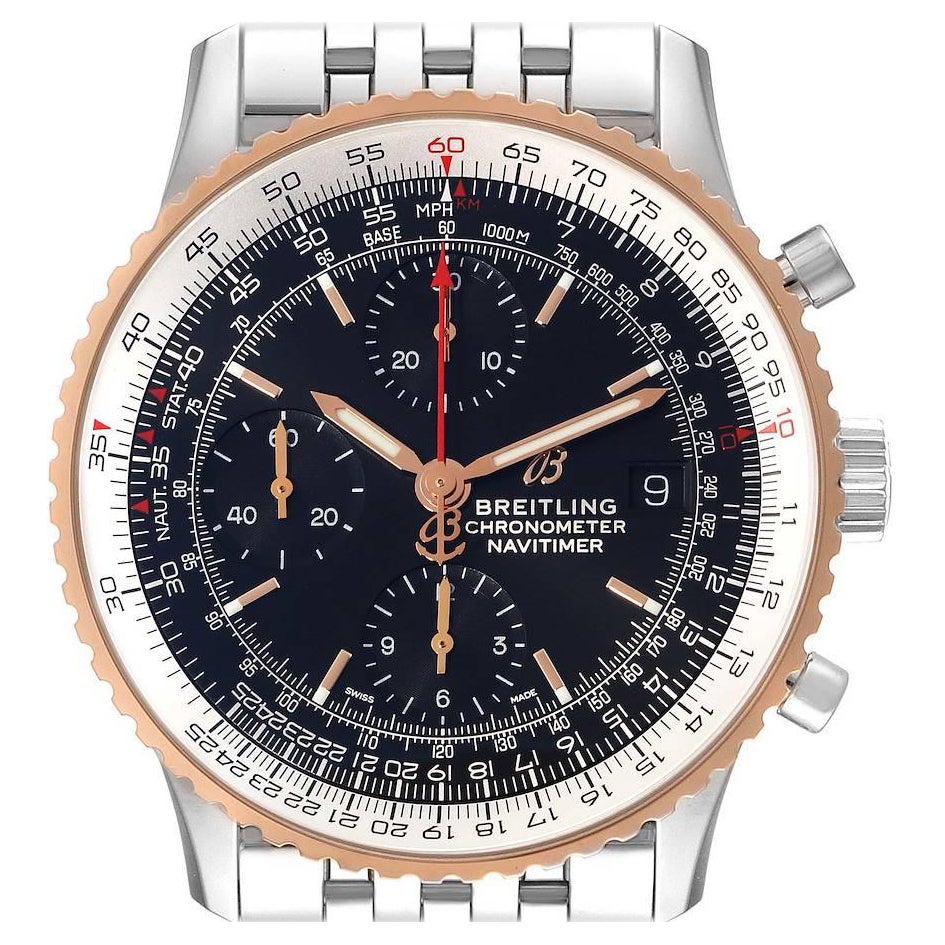 Breitling Transocean Chronograph 38 factory diamond bezel full set