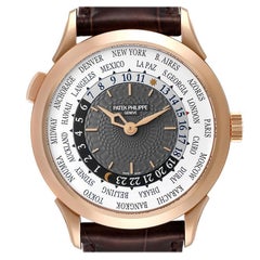 Patek Philippe World Time Complications Rose Gold Mens Watch 5230 Box Papers