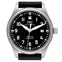 IWC Pilot Mark XX Black Dial Steel Mens Watch IW328201 Box Card