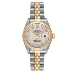 Rolex Datejust Steel Yellow Gold Anniversary Dial Ladies Watch 69173