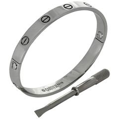 Cartier Love Gold Bangle Bracelet Sz.17