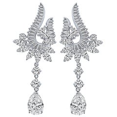 Vintage 13.50cttw Diamond Night and Day Earrings