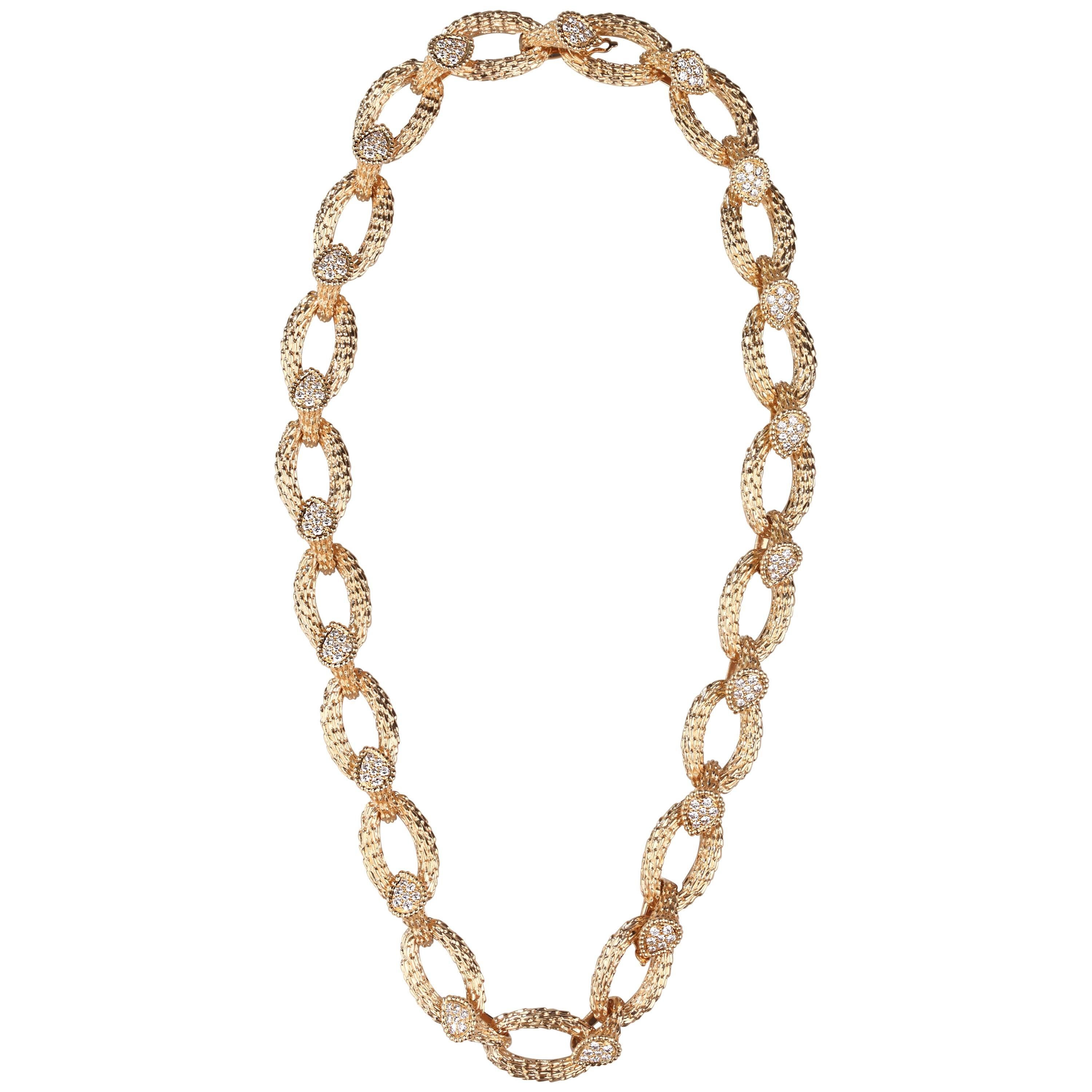 Boucheron Paris Diamond Gold Serpent Bohême Necklace