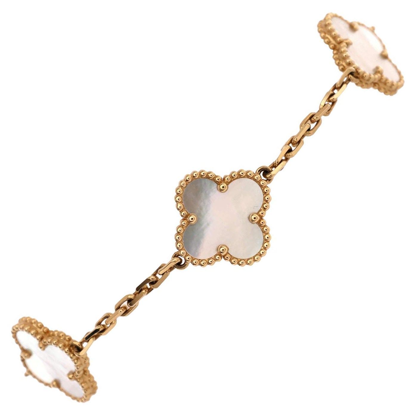 Van Cleef and Arpels 5 Motif Vintage Alhambra Carnelian Bracelet at 1stDibs alhambra bracelet